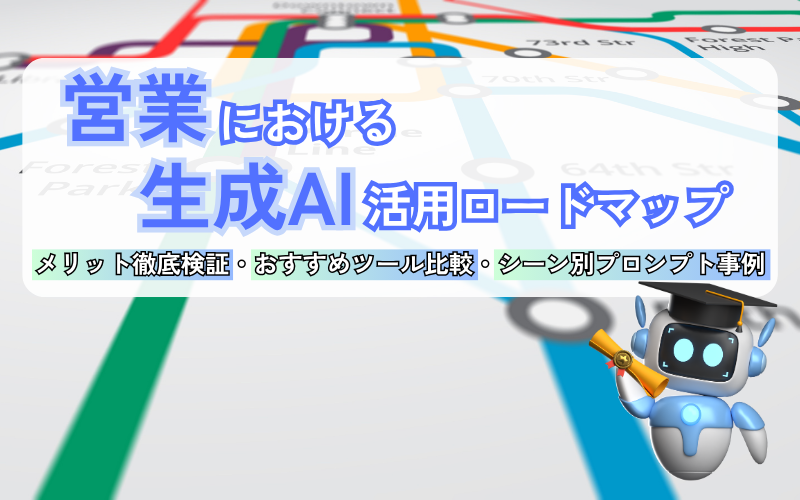 営業における生成AI活用ロードマップ｜おすすめツール比較・シーン別プロンプト事例