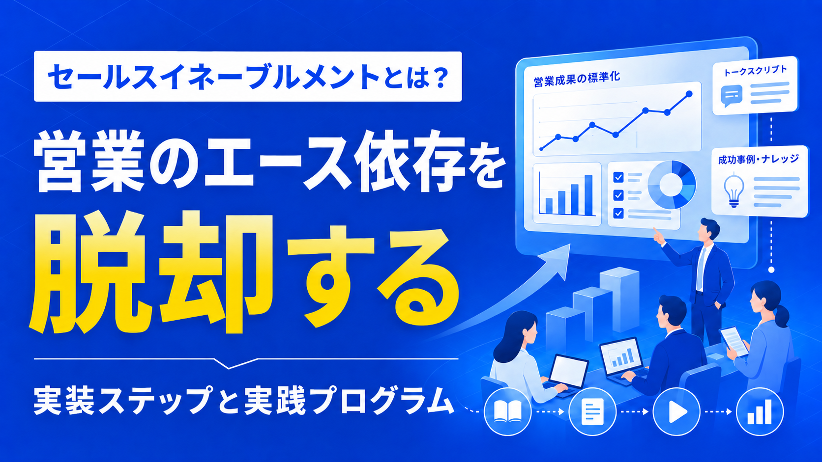 セールスイネーブルメントとは？｜営業のエース依存を脱却する実装ステップと実践プログラム