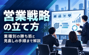営業戦略の立て方｜業種別の勝ち筋と見直しの手順まで解説