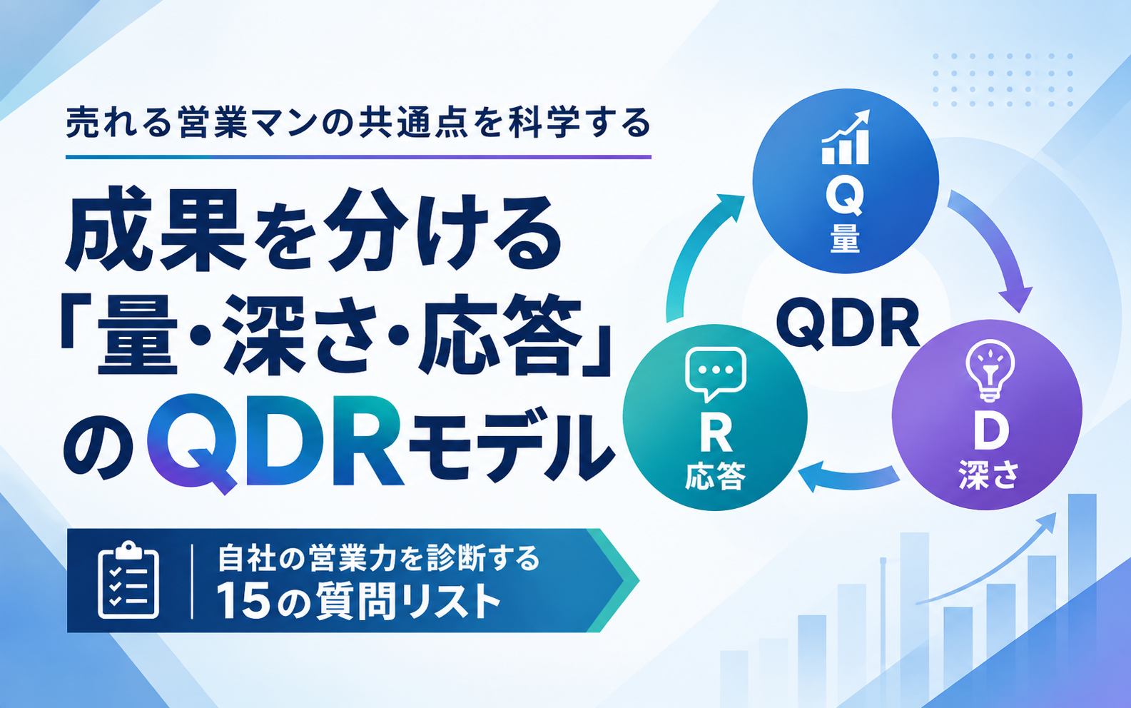 売れる営業マンの共通点を科学する｜成果を分ける「量・深さ・応答」のQDRモデル